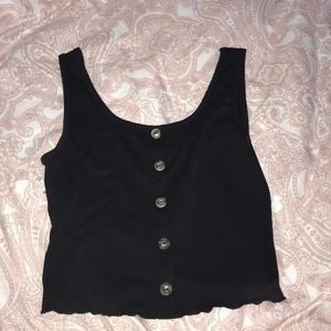 black crop tank top